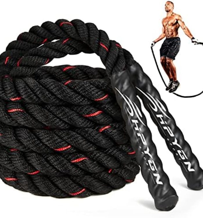 Weighted Jump Ropes for Men & women, 2.8lb 3lb 5lb Heavy Skipping Rope for Exercise
